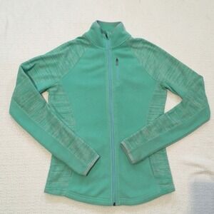 TCK Gear Fleece Jacket Full‎ Zip Turquoise Blue Activewear Small
